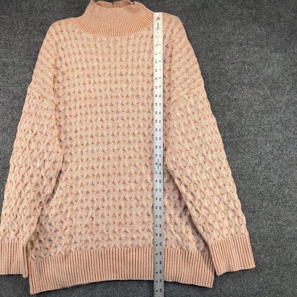 Knox Rose Women's Tunic Mock Neck Sweater Multicolor Large Geometric Pullover - Picture 10 of 12